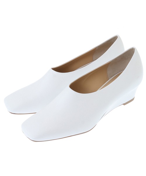 CLANE（クラネ） パンプス WEDGE SOLE SQUARE PUMPS : ZOZOTOWN Yahoo