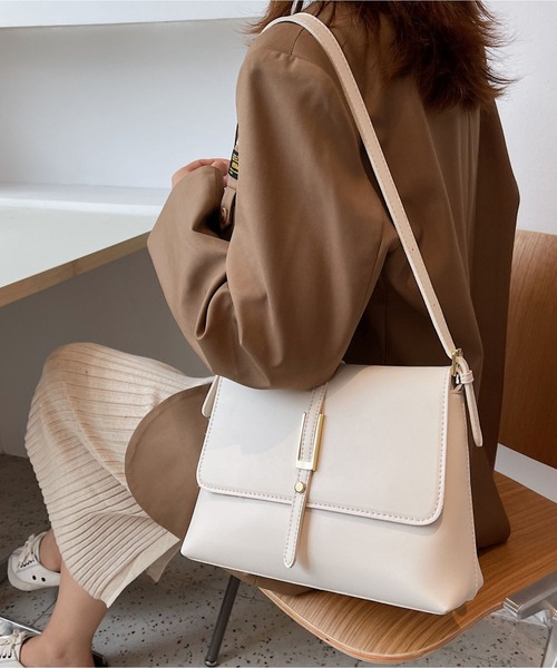 バッグ fake leather hand bag LA VORAGINE ショルダーバッグ バッグ フェイクレザースクエア