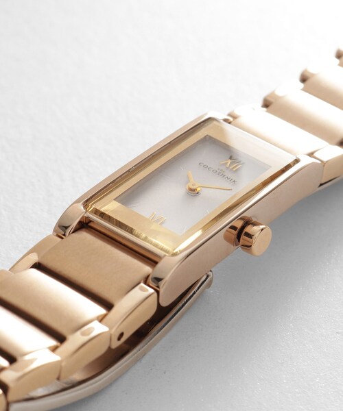 COCOSHNIK（ココシュニック） 腕時計 RGスクエア3連バンド ウォッチ