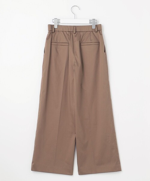 自由区 パンツ 「接触冷感・洗える」コットンサテンストレッチ