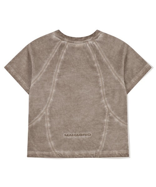 tシャツ 「mahagrid/マハグリッド」 CURVED SEAM CROP TEE/カーブシームクロップ Tシャツ レディース MAHAGRID tシャツ 「mahagrid/マハグリッド」 CURVED SEAM CROP