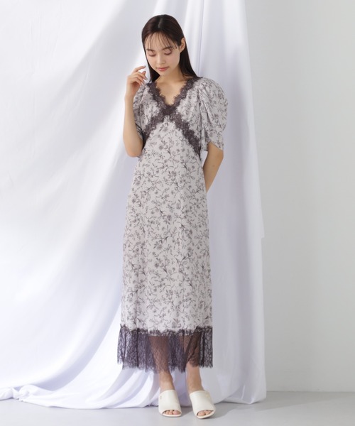 JILL STUART ホールレースワンピース　花柄レース ドレス　ピンク　M 楽天市場】スパンコール付きレースワンピース JILL by JILL
