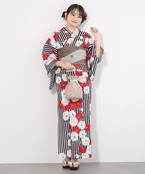 SOUBIEN（創美苑） 浴衣 夏を彩るレディース浴衣2点セット （浴衣＋帯