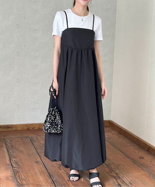 Per sist ence（パーシエンス） ワンピース 夏 ブロードバルーンキャミ