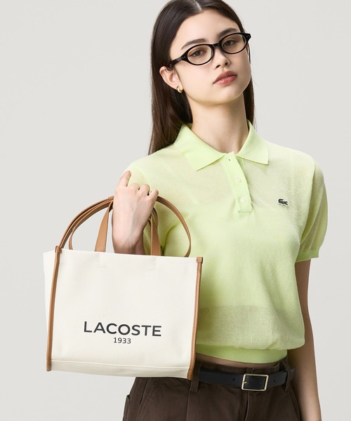 【未使用新品タグ付】LACOSTE ヘリテージキャンバス トートバッグ LACOSTE（ラコステ） トートバッグ ヘリテージキャンバス コットン