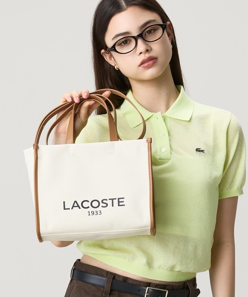 【未使用新品タグ付】LACOSTE ヘリテージキャンバス トートバッグ LACOSTE（ラコステ） トートバッグ ヘリテージキャンバス コットン