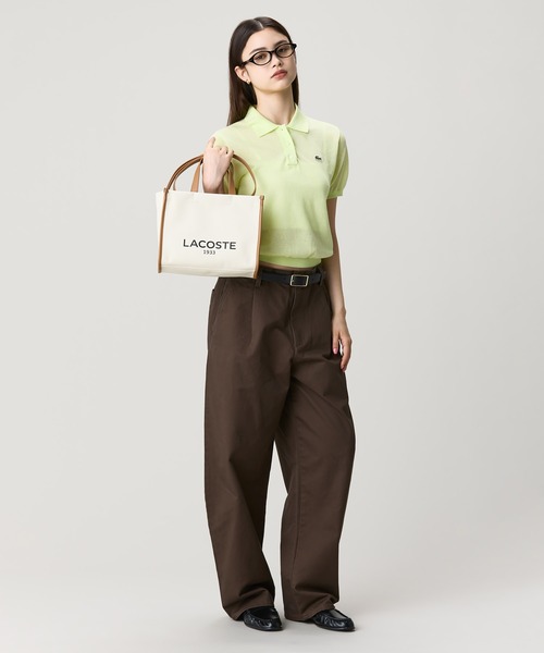 LACOSTE（ラコステ） トートバッグ ヘリテージキャンバス コットン