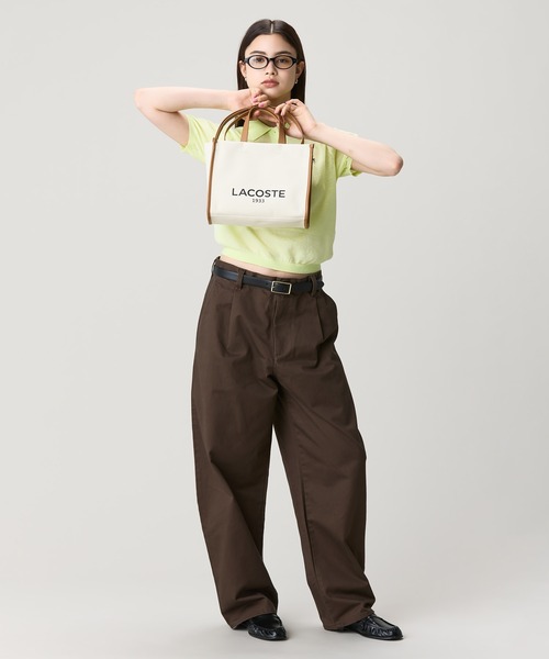 LACOSTE（ラコステ） トートバッグ ヘリテージキャンバス コットン