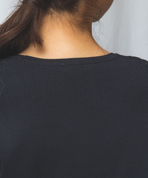 NARACAMICIE ニット セーター 「NARACAMICIE」NERO 刺繍ボレロ