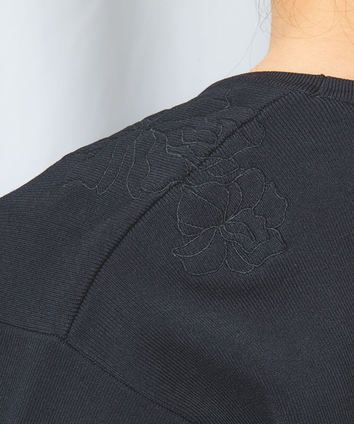 NARACAMICIE ニット セーター 「NARACAMICIE」NERO 刺繍ボレロ