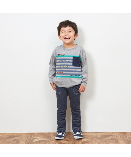 パンツ 90 KP BOY パンツ デニム風ニットツイルパンツ(90〜150) キッズ