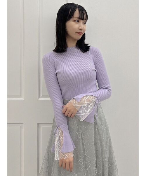 LIZLISA ペプラム風レース付きニット LIZ LISA Official Online Store Girly Fashion｜ Tokyo Kawaii Life