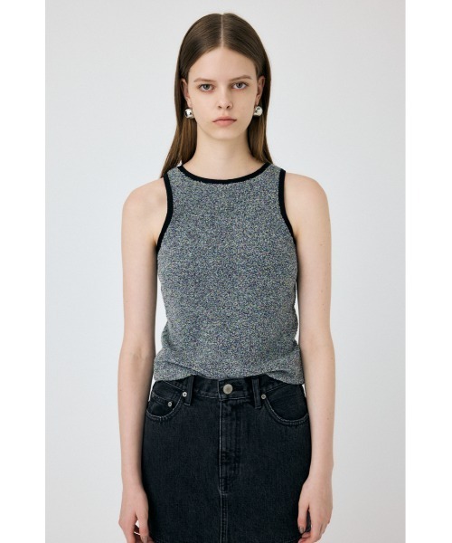 【moussy】ノースリーブ TOWELIE ニット タンクトップ セール】TOWELIE ニット タンクトップ（タンクトップ）｜MOUSSY