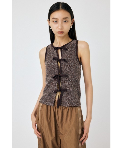 MOUSSY（マウジー） タンクトップ ノースリーブ TOWELIE ニット タンク