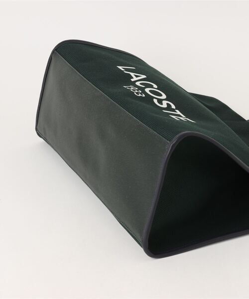 トートバッグ 「LACOSTE」HERITAGE CANVAS L SHOPPING BAG レディース メンズの画像