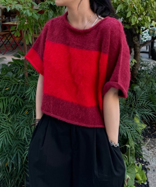 ニット セーター over size shaggy knit レディース ニット セーター shaggy knit レディース : ZOZOTOWN Yahoo!店