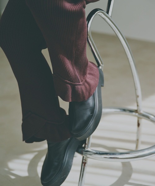 GLOBAL WORK（グローバルワーク） パンツ 高山直子さんコラボ/裾フリル