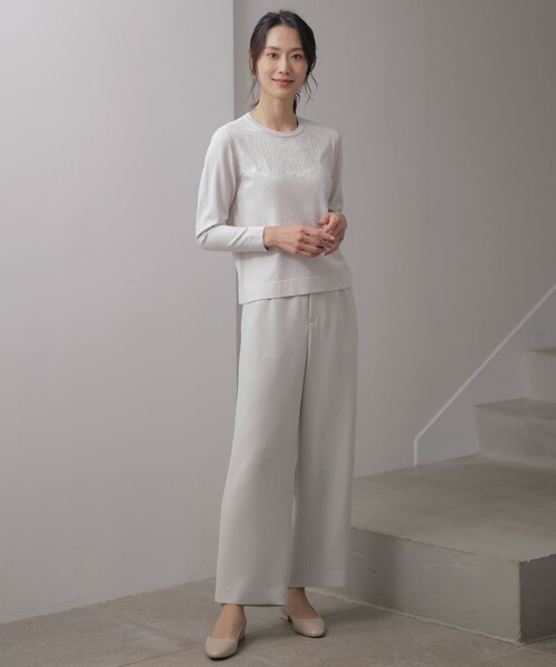 【洗える】D?COR レース ニット J.PRESS ニット セーター 「洗える」D?COR レース レディース