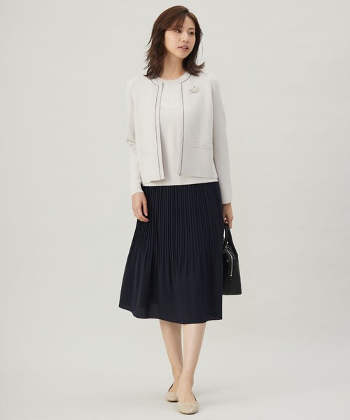 ニット セーター 「洗える」D?COR レース ニット レディース J.PRESS ニット セーター 「洗える」D?COR レース レディース