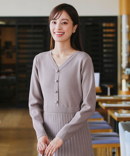 Tiaclasse ワンピース くるみ釦ニットワンピース : ZOZOTOWN Yahoo!店