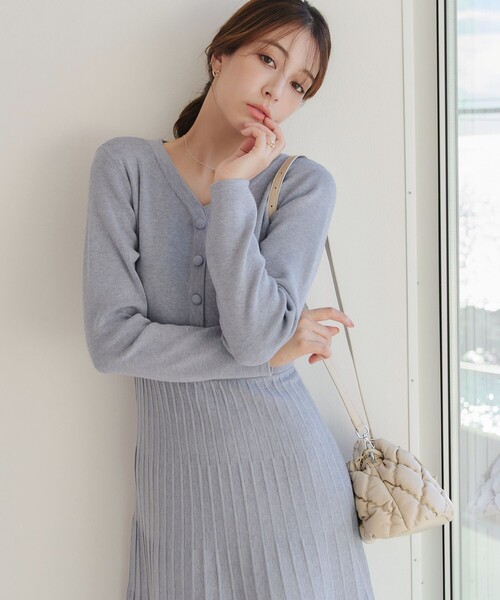 Tiaclasse ワンピース くるみ釦ニットワンピース : ZOZOTOWN Yahoo!店