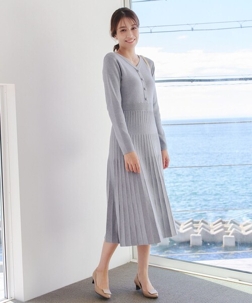 Tiaclasse ワンピース くるみ釦ニットワンピース : ZOZOTOWN Yahoo!店
