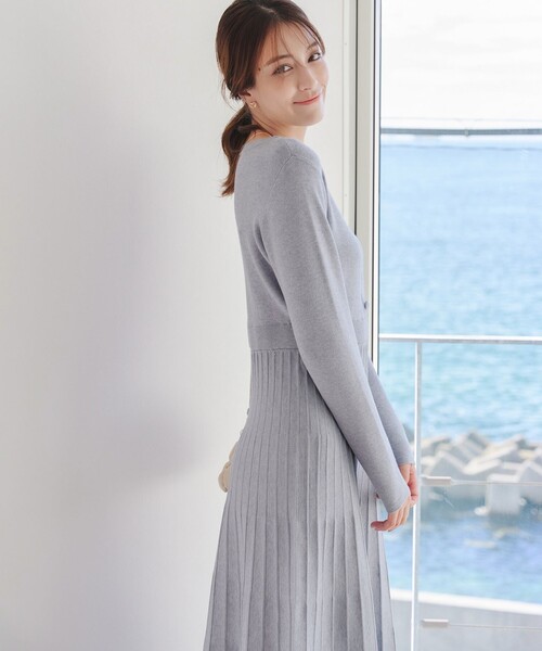 Tiaclasse ワンピース くるみ釦ニットワンピース : ZOZOTOWN Yahoo!店