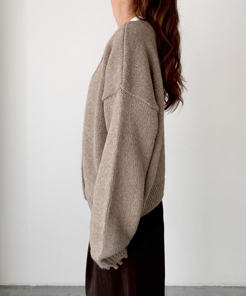 CANAL JEAN（キャナルジーン） カーディガン El mar アルパカ混クルー