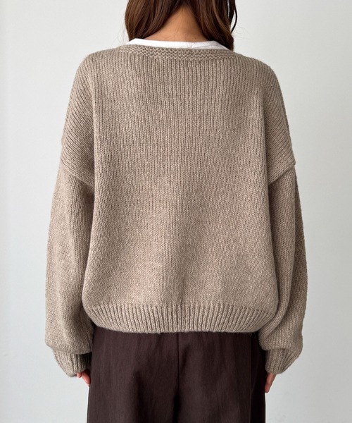 CANAL JEAN（キャナルジーン） カーディガン El mar アルパカ混クルー