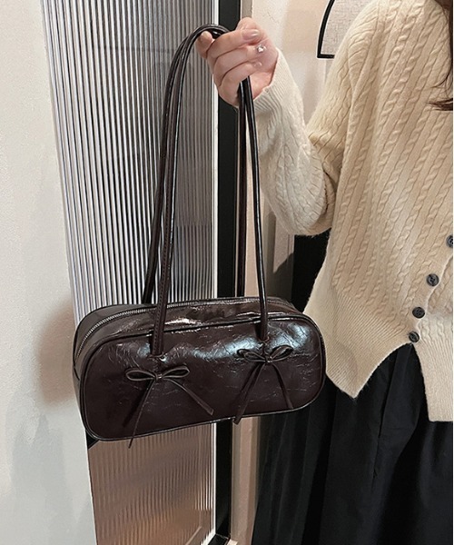 FREE STYLISTS ボストンバッグ Y2K リボン 横長バッグ レディース