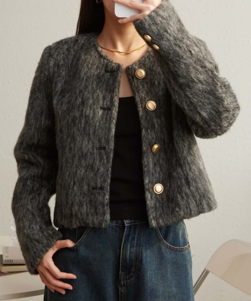 MAISON DE THERESE（メゾン ド テレーズ） ジャケット ノーカラー