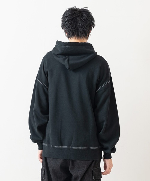 00s BEN DAVIS アクティブパーカー ペンキ ブラック BEN DAVIS パーカー 「BEN DAVIS（ベンデイビス）」LETTERS