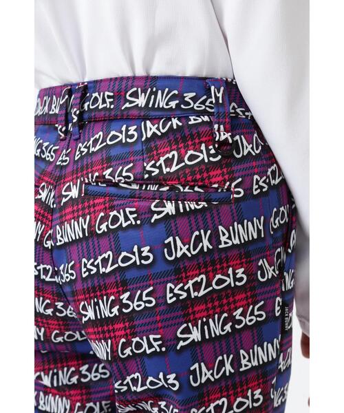 パンツ 「Jack Bunny!!」ドビー二重織り裏起毛パンツ 「ロゴチェック柄