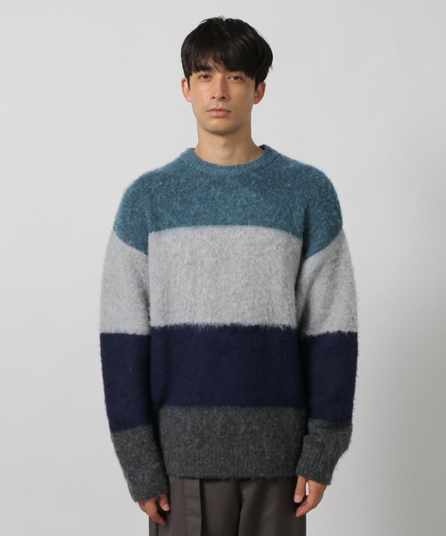 LAKOLE（ラコレ） セーター ニット カラーブロックニットプルオーバー