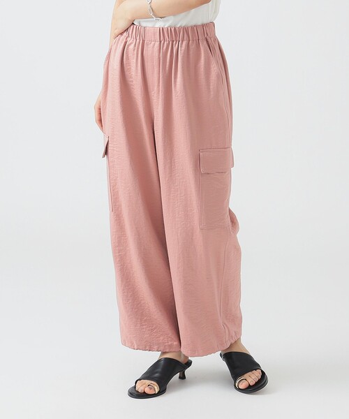 B：MING by BEAMS カーゴパンツ サテン カーゴ パンツ（S〜M
