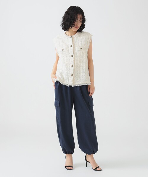 B：MING by BEAMS カーゴパンツ サテン カーゴ パンツ（S〜M
