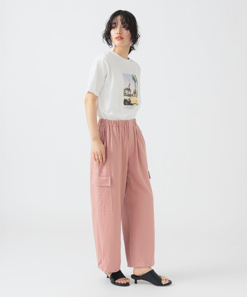 B：MING by BEAMS カーゴパンツ サテン カーゴ パンツ（S〜M