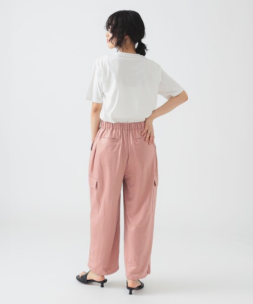 B：MING by BEAMS カーゴパンツ サテン カーゴ パンツ（S〜M