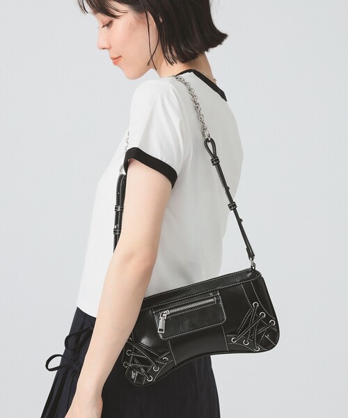 Ray BEAMS ショルダーバッグ バッグ レース アップ ミニ