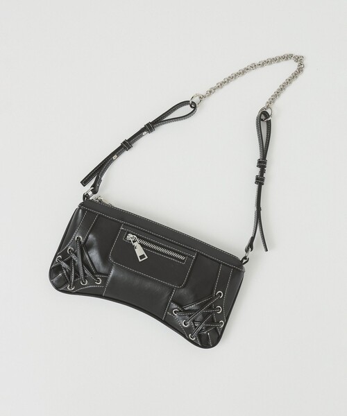 Ray BEAMS ショルダーバッグ バッグ レース アップ ミニ