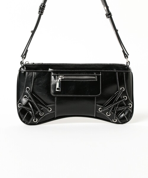 Ray BEAMS ショルダーバッグ バッグ レース アップ ミニ