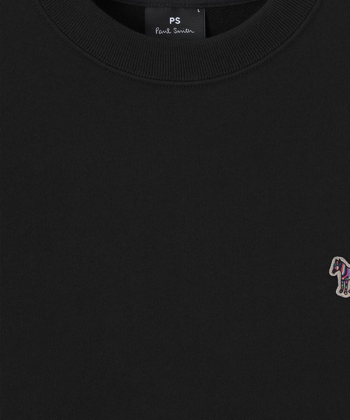【関税込み】PS by Paul Smith グレー Zebra スウェットシャツ PS Paul Smith Zebra logo-patch T-shirt | White | FARFETCH