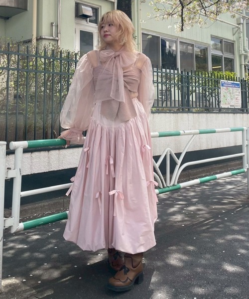 CandyStripper 値下げ中 RIBBON TULLE BLOUSE RIBBON TULLE BLOUSE | Candy Stripper（キャンディ