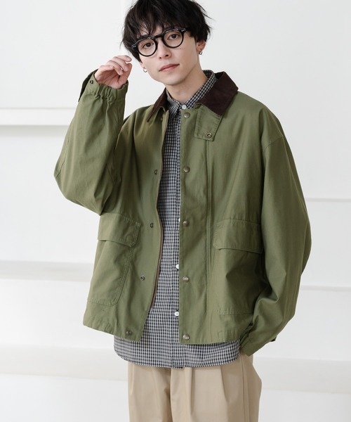 RAGEBLUE（レイジブルー） ブルゾン アウター 襟コーデュロイ