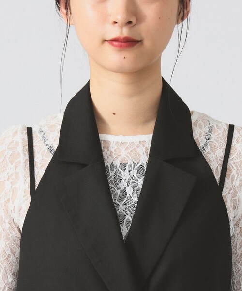 Ray BEAMS テイラードカラーサロペット　サイズ0 ブラック　美品 テーラードカラー サロペット（サロペット/オーバーオール