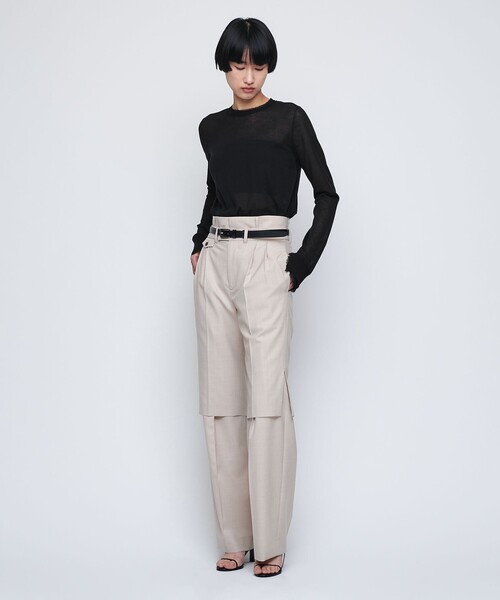 ニット セーター 「AEWEN MATOPH」シフォンコンビ プルオーバー レディース AEWEN MATOPH ニット セーター 「AEWEN MATOPH」シフォンコンビ