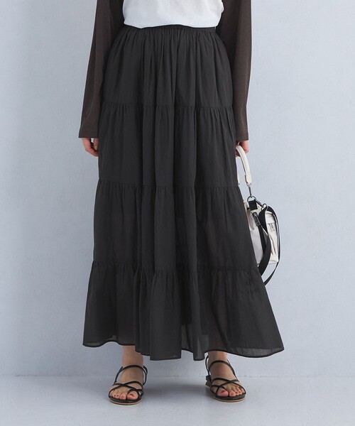 【新品】green label relaxing、ロングスカート、くすみピンク green label relaxing（グリーンレーベルリラクシング）の