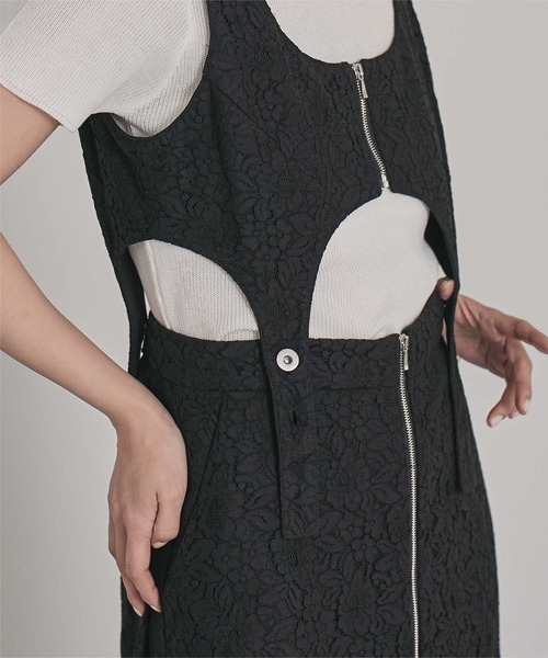 REBECCA VALLANCE★レース ビスチェ マキシ ワンピース★関税込 Lace Ladies ドレス 総レース ビスチェ レイヤード ロング