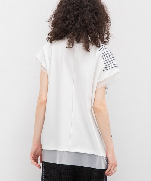 新品タグ付【AULA AILA】リボンポイントTシャツ（Black） AULA AILA（アウラ アイラ） tシャツ リボンポイントTシャツ