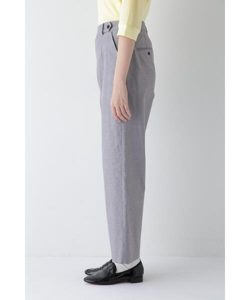 パンツ 「5サイズ展開」ドビーストレッチストレートパンツ レディースの画像